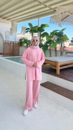 Leo Oyşo Takım - Toz Pembe - Görsel 3