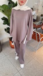 Leo Oyşo Takım - Pembemsi Vizon - Görsel 4