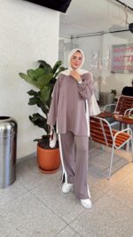 Leo Oyşo Takım - Pembemsi Vizon - Görsel 7