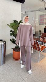 Leo Oyşo Takım - Pembemsi Vizon - Görsel 8