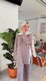 Leo Oyşo Takım - Pembemsi Vizon - Görsel 9