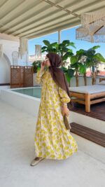 Mila Elbise - Sarı - Görsel 8