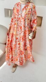 Miya Elbise - Turuncu - Görsel 4