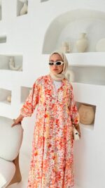 Miya Elbise - Turuncu - Görsel 6