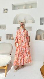 Miya Elbise - Turuncu - Görsel 9