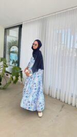 Miya Elbise - Mavi - Görsel 4