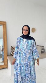 Miya Elbise - Mavi - Görsel 6