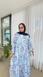 Miya Elbise - Mavi - Görsel 8