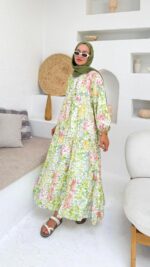 Miya Elbise - Yeşil - Görsel 4