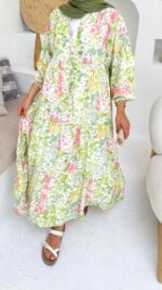 Miya Elbise - Yeşil - Görsel 7