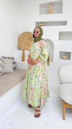 Miya Elbise - Yeşil - Görsel 9