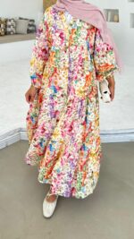 Miya Elbise - Toz Pembe - Görsel 8