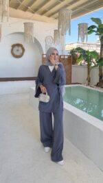 Pure Kimono Takım - Antrasit - Görsel 2