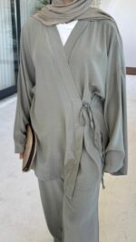 Pure Kimono Takım - Soft Yeşil - Görsel 4