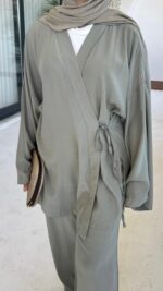 Pure Kimono Takım - Soft Yeşil - Görsel 4