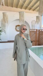 Pure Kimono Takım - Soft Yeşil - Görsel 5