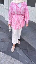 Blurr Gömlek - Pembe - Görsel 2