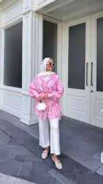 Blurr Gömlek - Pembe - Görsel 3