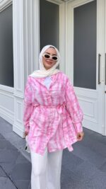 Blurr Gömlek - Pembe - Görsel 4