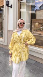 Blurr Gömlek - Sarı - Görsel 3