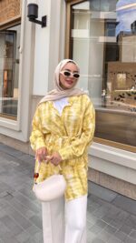 Blurr Gömlek - Sarı - Görsel 4