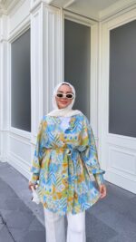 Ferida Gömlek - Mavi - Görsel 7