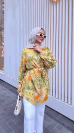 Ferida Gömlek - Yeşil - Görsel 7