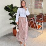 Etnik Saten Etek - Kahverengi