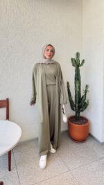 Lena Oyşo Takım - Haki - Görsel 5