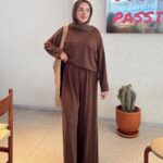 Lalin Oyşo Takım - Kahverengi