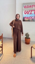 Lalin Oyşo Takım - Kahverengi