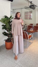 Lalin Oyşo Takım - Bej