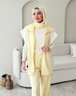 Tuşe Yelek Takım - Sarı - Görsel 2