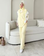 Tuşe Yelek Takım - Sarı - Görsel 3