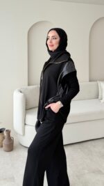 Tuşe Yelek Takım - Siyah - Görsel 6