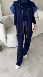 Tuşe Yelek Takım - Lacivert - Görsel 4