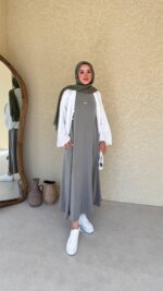 Hona Oyşo Elbise - Adaçayı