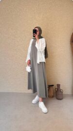 Hona Oyşo Elbise - Adaçayı - Görsel 2