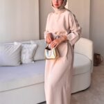 Esil Tensel Elbise - Bej