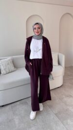 Küba Oyşo Takım - Mürdüm - Görsel 2