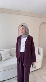 Küba Oyşo Takım - Mürdüm - Görsel 4