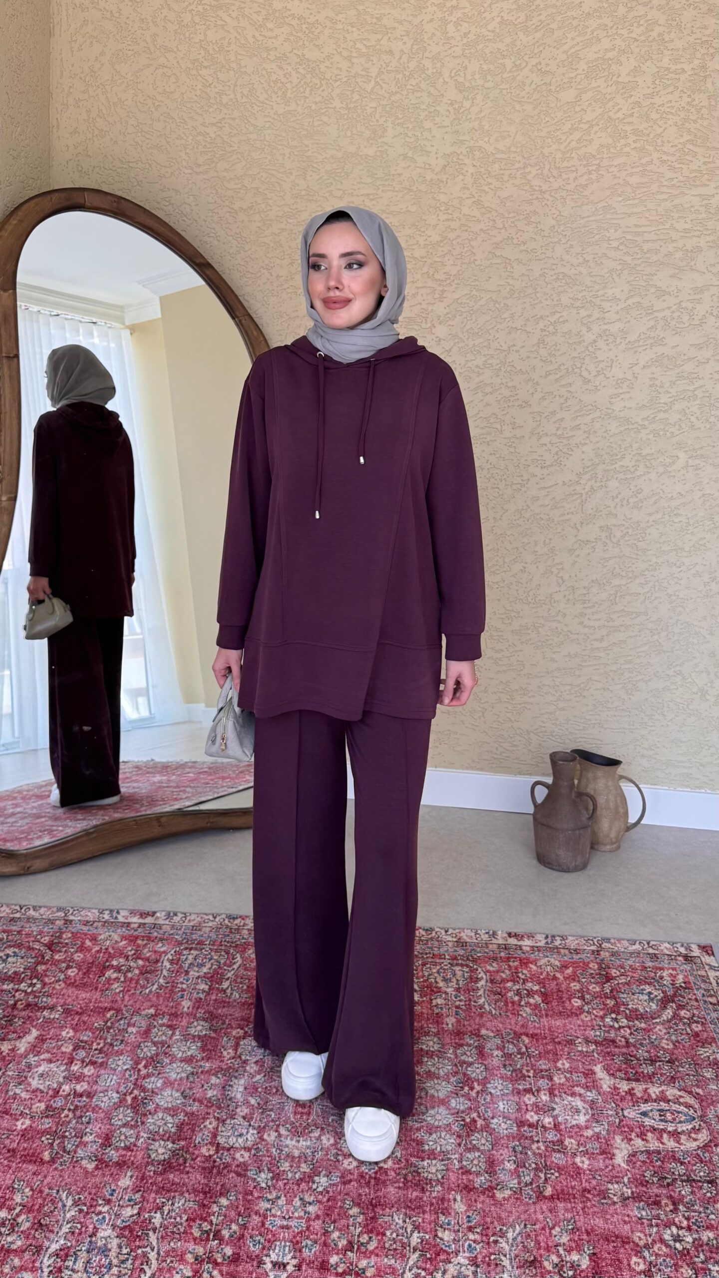 image_1950-1443.jpg Rena Oyşo Takım - Mürdüm - Görsel 1