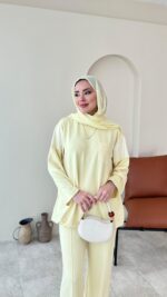 Aysu Oyşo Takım - Sarı - Görsel 7