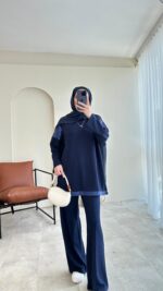 Aysu Oyşo Takım - Lacivert - Görsel 5