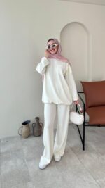 Aysu Oyşo Takım - Beyaz - Görsel 3