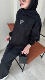 Muadil Sweat - Siyah - Görsel 2