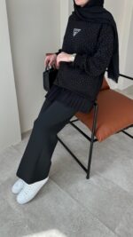 Muadil Sweat - Siyah - Görsel 3