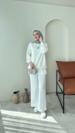 Muadil Sweat - Beyaz - Görsel 4