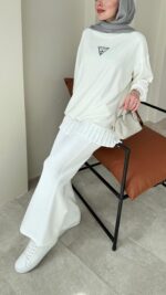 Muadil Sweat - Beyaz - Görsel 6