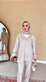 Lisa Oyşo Takım - Bej - Görsel 2